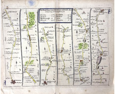 John Senex, The Road from Glocester to Coventry, The Road from Hereford to Leicester, The Road from Bristol to Banbury, The R