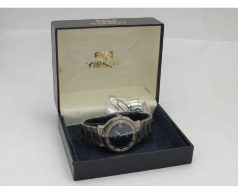 TISSOT: a Seastar automatic gent's steel bracelet watch, circa 1984, boxed with spare links