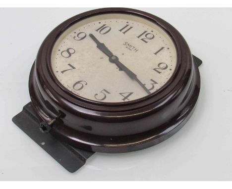 A Smith's 8-day bakelite cased dial clock