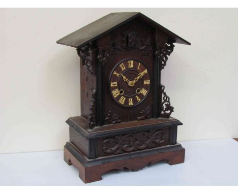 A 19th Century Black Forest cuckoo bracket clock, 43cm high