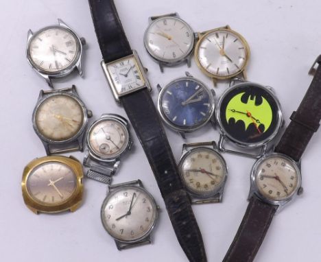 Twelve assorted gentleman's wristwatches to include Rotary, Kienzle, Mondaine, Montine, Camy (12) (some faults)