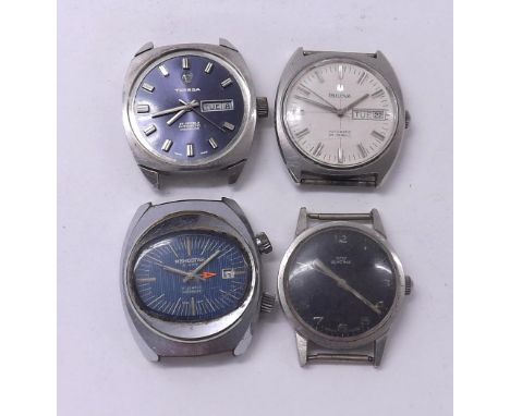 Bulova automatic stainless steel gentleman's wristwatch, 35mm; together with a Tressa automatic stainless steel gentleman's w