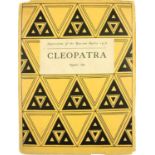 [BALLETS RUSSES, ALLINSON] Impressions of the Russian Ballet, 1918, Number One: Cleopatra. Written