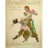 [BALLETS RUSSES, BAKST, BENOIS, DOBUSCHINSKI, GROSS, MARTY, SERT] Offizielles Programm: Les