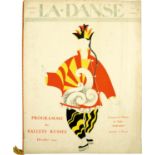[BALLETS RUSSES, BAKST, BENOIS, HUGO, PICASSO] La Danse: Programm Les Ballets Russes im Théâtre