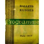 [BALLETS RUSSES, BAKST, LARIONOW, MARTY, PICASSO] Offizielles Programm: La Saison Russe 1917,