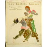 [BALLETS RUSSES, BAKST, BENOIS, DOBUSCHINSKI, GROSS, MARTY, SERT] Les Ballets Russes, 9eme Saison,
