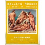 [BALLETS RUSSES, GRIS, LARIONOW, PICASSO] Les Ballets Russes im Théâtre de la Gaîté-Lyrique, 14eme