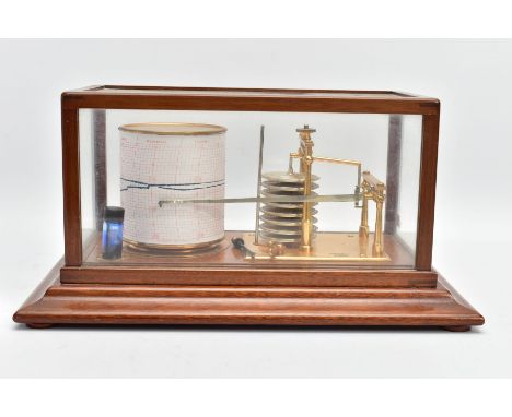 A 20TH CENTURY MAHOGANY CASED BAROGRAPH BY SHORT &amp; MASON OF LONDON, five glazed panel case, movement numbered No E25536, 