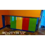 LOT OF CABINETS, (1-) 92"X25" X39½" / (2-) 120" X 25" X3 9½"