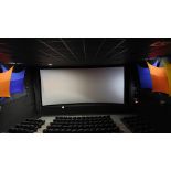 CINEMECANICCA-SUNNYSCREEN PROJECTION SCREEN +/- 30' X 15' W/ COMPLETE FRAME