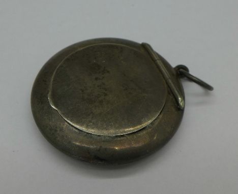 A silver compact, Chester 1918