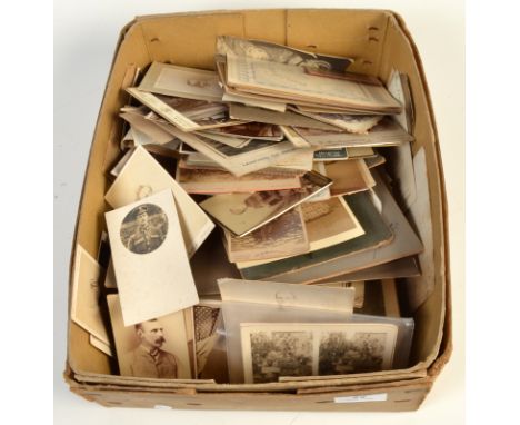 Carte de visite portrait photographs together with other photographs.