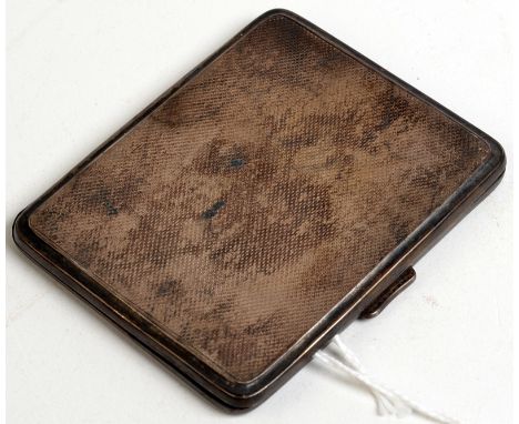 An engine turned cigarette case.