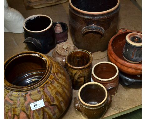 A collection of Boscean pottery by Scott Marshall.
