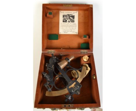 A triple ring Hezzanith sextant boxed with accessories.