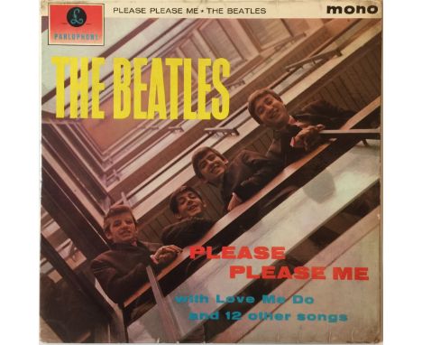 THE BEATLES - PLEASE PLEASE ME LP (1ST UK MONO 'BLACK AND GOLD' - PARLOPHONE PMC 1202). A solid condition original UK mono 'b