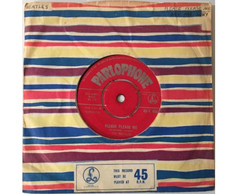 THE BEATLES - PLEASE PLEASE ME 7" (ORIGINAL UK PRESSING - PARLOPHONE 45-R 4983). Superb clean example of the 2nd 1963 7" from