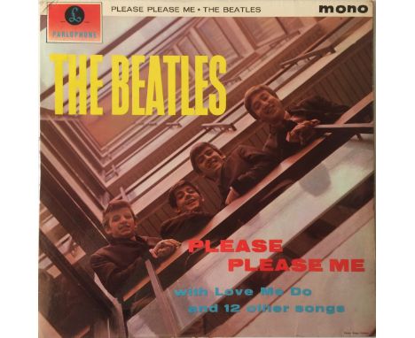 THE BEATLES - PLEASE PLEASE ME LP (1ST UK MONO 'BLACK AND GOLD' - PMC 1202). Superb example copy of the iconic 1st UK 'black 