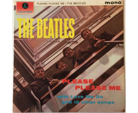 THE BEATLES - PLEASE PLEASE ME LP (1ST UK MONO 'BLACK AND GOLD' - PMC 1202). Well presented original UK mono 'black and gold'