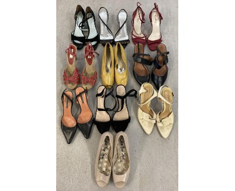 A box of assorted women's modern &amp; vintage shoes, in varying styles &amp; colours. To include: Next, F&amp;F, Pied A Terr