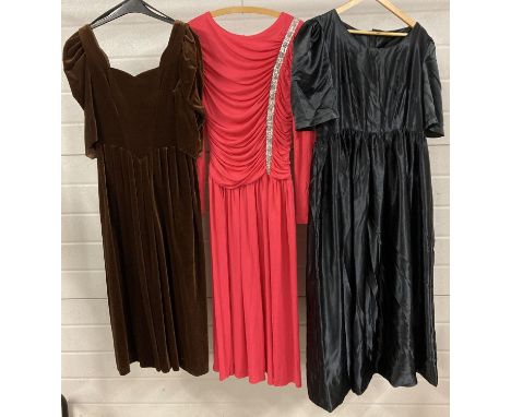 3 vintage 1980's occasion wear dresses. To include Evenings by Ceremonia and Laura Ashley. 