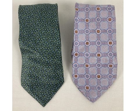 2 vintage Italian silk Ermenegildo Zegna men's ties. 