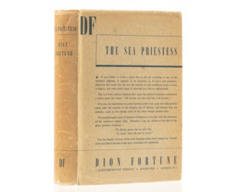 Fortune (Dion) The Sea Priestess, first edition, strip of browning on endpapers, original cloth, discoloured and stained, spi