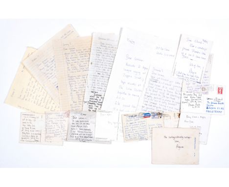 Carter (Angela) Archive of Correspondence and related material, addressed to her close friend Corrina Sargood, lifelong frien
