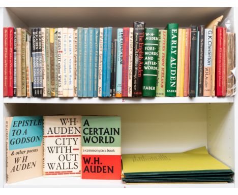 Auden (W.H.) A Certain World, newspaper clipping picture of author taped onto front free endpaper, ownership sticker on paste