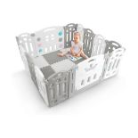 2 X BRAND NEW KIDOOLA Adjustable Plastic Baby Toddler Playpen with Super Fun Activity Panel Safety