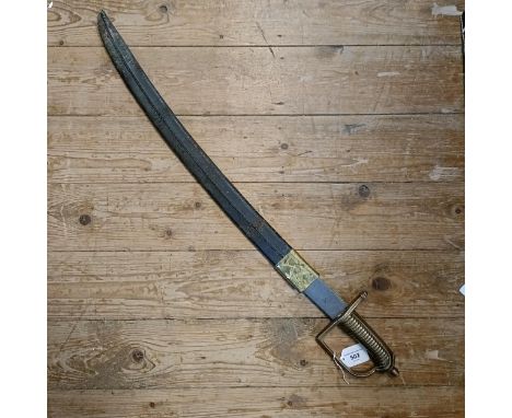 A French 1767 pattern Grenadiers side arm, with a scabbard