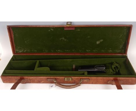 A leather shotgun case