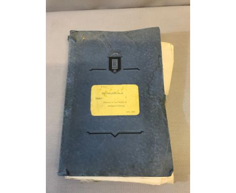 Rolls Royce Work Study Report Booklet " Overhaul of Dart Engine at Hillington Factory" 1961 