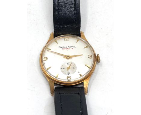 Vintage smiths astral national 15 gents wristwatch the watch is ticking 
