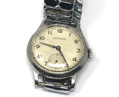 Vintage Garrard gents wristwatch the watch is ticking 