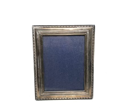 Vintage silver picture frame full silver hallmarks measures approx 22cm by 17cm 
