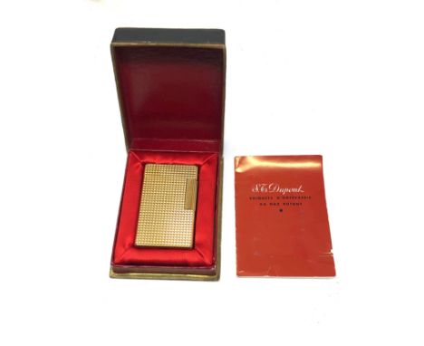 Fine vintage boxed dupont paris cigarette lighter good condition 