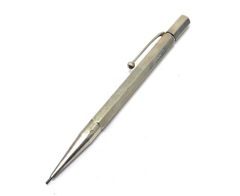 Vintage silver propelling pencil London silver hallmarks 