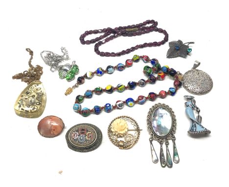 selection of vintage costume jewellery 