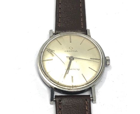 Vintage certina waterking gents wristwatch the watch is ticking 