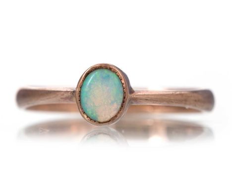 OPAL RING marked 9CT, size PQty: 1.9g