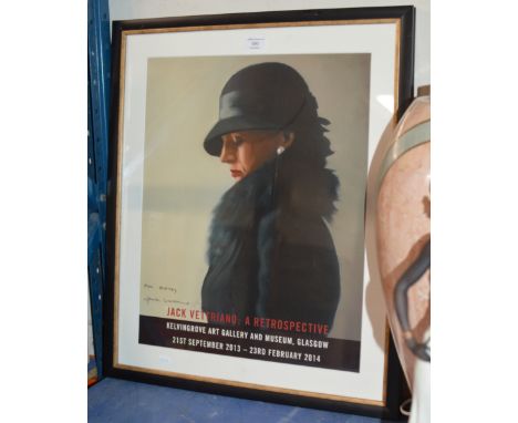 FRAMED &amp; SIGNED JACK VETTRIANO PRINT, SIGNED "FOR BETTY, JACK VETTRIANO"    