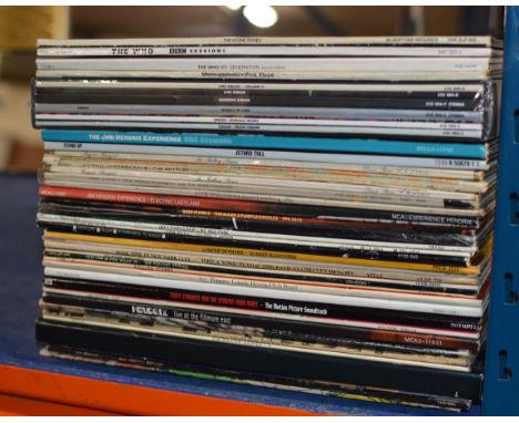 QUANTITY VARIOUS ROCK LP RECORDS, THE WHO, THE BEATLES, ROLLING STONES, DEEP PURPLE ETC    