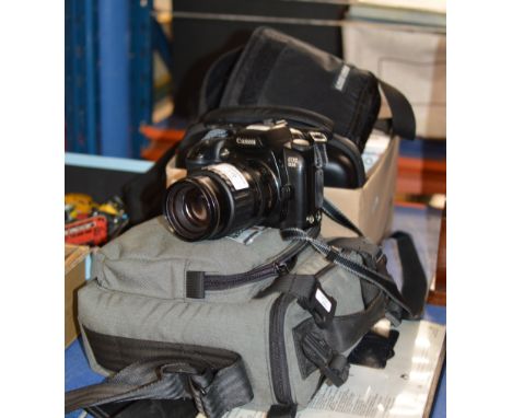 CANON EOS D30 CAMERA, CAMERA BAGS, VARIOUS ACCESSORIES, TOM TOM SAT NAV ETC    