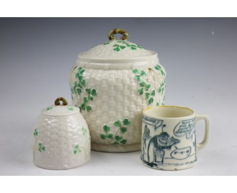 A Royal Doulton WWI commemorative mug with Pip, Squeak and Wilfred, based on the Daily Mirror comic strip, with Wilfred stati