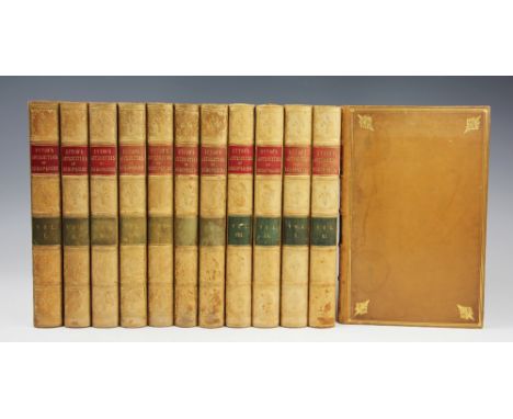 EYTON (REV R), ANTIQUITIES OF SHROPSHIRE, 12 vols, limited to 300 copies, with numerous engraved plates and folding maps, ful
