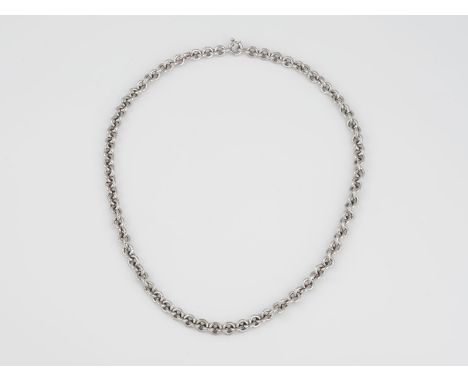 KETTE Weißgold. L. 48,5 cm, Ges.-Gew. ca. 75,2 g. Geprüft 18 K.