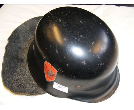 A WWII German combat helmet