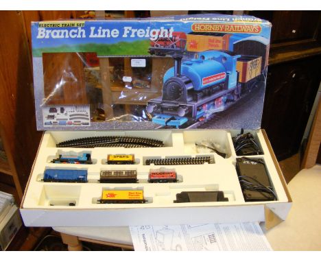A vintage Hornby Railways Branch Line Freight Electric Train Set - with box 
